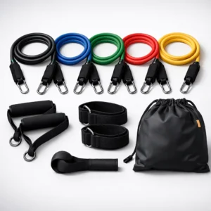 FitGear Point 11PCS Resistance Bands Set with Door Anchor – Home Workout Bands in Pakistan